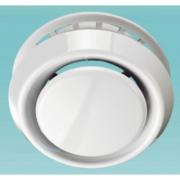 Вентилятор анемостат приточно-вытяжной регулируемый с фланцем 100АПВФ, d-100мм