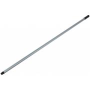 Ручка для щеток для пола стальная с пластиковой резьбой 25х1200 мм