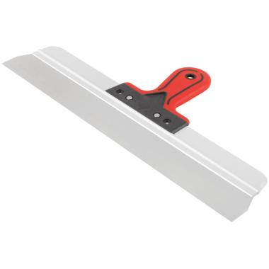 Шпатель фасадный Профи, нержавеющая сталь, прорезиненная ручка 450 мм Курс