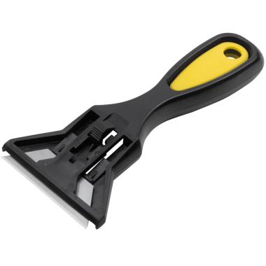 Скребок стекольный усиленный пластиковый, ширина лезвия 60 мм