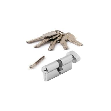 Цилиндр замка ZM 80 (C-CR) с вертушкой (личинка под пл. двери) Хром