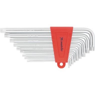 Набор ключей имбусовых TORX, 9 шт, T10-T50, CrV, удлиненных, с сатиновым покрытием Matrix