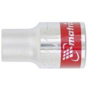 Головка торцевая, 10 мм, шестигранная, CrV, под квадрат 1/2, хромированная Matrix Master