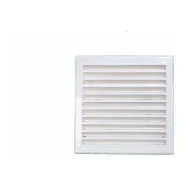 Решетка вентиляционная D125 160*160, 160/125К приточно вытяжная с фланцем Белая