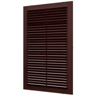 Решетка вентиляционная 170*240мм б/рамки пластмассовая Коричневая