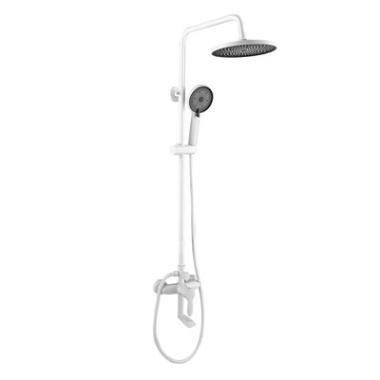 Душевая система 3-х функц. со смесителем (в компл. шланг и душ.лейка) белая G690273 Gota Rocio латунь