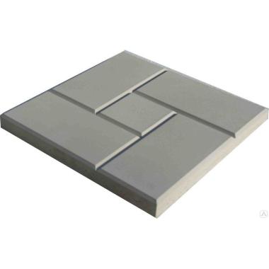 Плитка тротуарная Калифорния 300*300*30, 11шт/м2, (110шт/поддон, вес 6,4кг/1шт) Серый