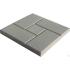 Плитка тротуарная Калифорния 300*300*30, 11шт/м2, (110шт/поддон, вес 6,4кг/1шт) Серый