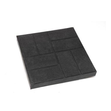 Плитка тротуарная полимер-песчан. 500*500*50мм, (4шт/м2, вес 12кг/1шт) Черная