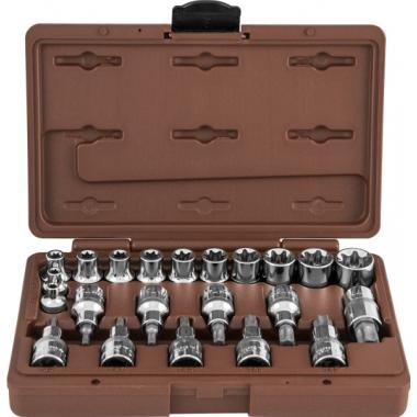 Набор головок и насадок с вставками Torx 22 пр. Ombra