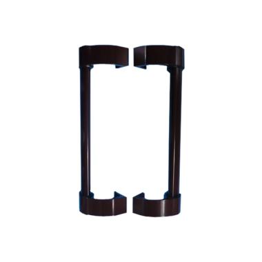 Ручка-скоба ESSE 400 мм, дверная, офисная, КОРИЧНЕВАЯ