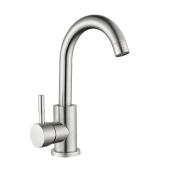 Смеситель д/кухни шар. с высоким изливом Руда нерж. сталь 697010 Антей