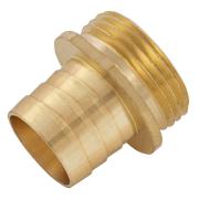 Штуцер латунный для шланга 1" с наружной резьбой G1" Denzel
