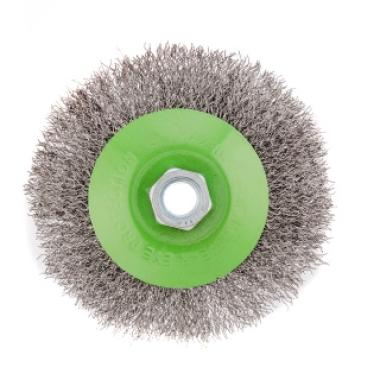 Щетка для УШМ, 115 мм, М14, "тарелка", витая проволока 0,3 мм Сибртех