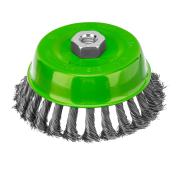 Щетка для УШМ, 125 мм, М14, "чашка", крученая металлическая проволока Сибртех