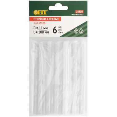 Стержни клеевые бесцветные 11х100 мм, 6 шт. ФИТ