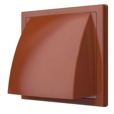 Выход вытяжной стенной пластик. 100ВСП с обратным клапаном D100 Виенто 175К100ФВ белый