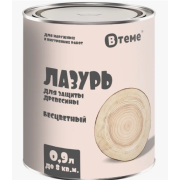 Пропитка по дереву ЛАЗУРЬ бесцветная (0,9л) ТМ "ВТеме" вн/нар.раб