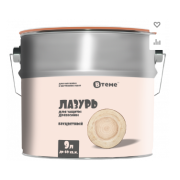 Деревозащита ЛАЗУРЬ бесцветная (9л) ТМ "ВТеме" вн/нар.раб.