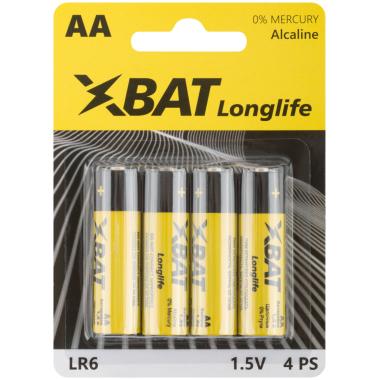 Батарейка LR06-4BPC (пальч.) щелочная XBAT 1.5B 4шт/упак.