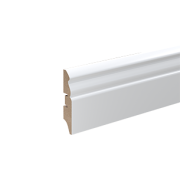 Плинтус МДФ Stella 70Е 2000х70х16 Белый (7шт в упак)