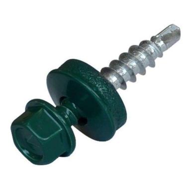 Саморез кровельный D 4.8 мм. 51 мм. Зелёный мох (RAL 6005)