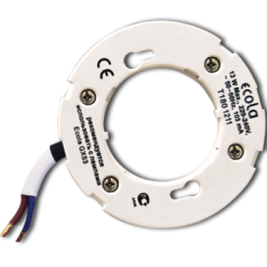 Патрон для ламп GX53 пластик Ecola