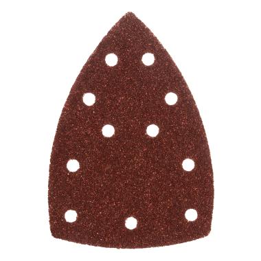 Треугольник абразивный на ворc. подложке под "липучку", перф., P 150, 150х150х100 мм, 5 шт. Denzel