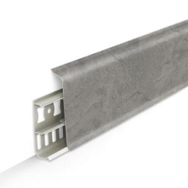 Плинтус 547 Лофт светло-серый с мягким краем ДЕКОНИКА 70* 21мм* 2,2 м (20шт/уп)
