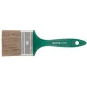 Кисть флейцевая Халяль, толщ.16 мм, 30% темный конский волос +70% темный РЕТ, пласт. ручка, ширина 70 мм