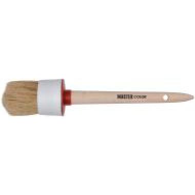 Круглая кисть, натур. щетина, 55% топс, деревянная ручка, Ø55 мм Master Color