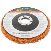 Круг зачистной полимерный для УШМ 125 х 22,2 мм, максимальной жесткости/ ОРАНЖЕВЫЙ, FIT