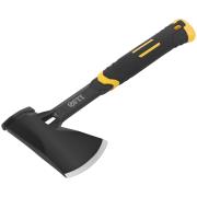 Топор туриста цельнометаллический Профи, пластиковая прорезиненная ручка 600 гр. ФИТ