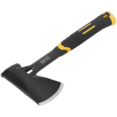 Топор туриста цельнометаллический Профи, пластиковая прорезиненная ручка 600 гр. ФИТ