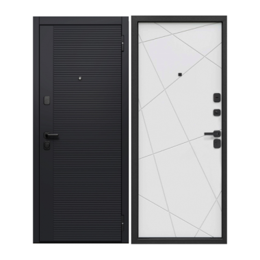 Дверь металлическая Черный Кварц (960*2050мм) правая "Ferroni"686