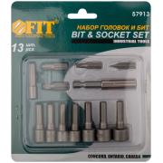 Набор бит и головок 13 шт. ФИТ