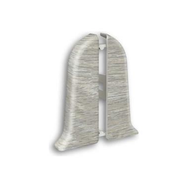 Торцевая заглушка для плинтуса, правая 253 Ясень серый  Идеал Классик 85мм