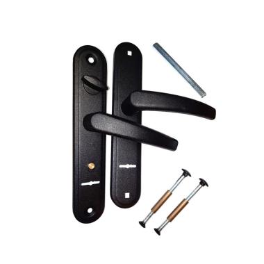 Ручка дверная ГАРДИАН 41.32-Вега Черный муар(для замков 12.11,32.11)