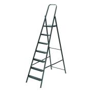 Стремянка 7 ступеней стальная антикор, 2,29м (h площадки 1.55м), до 150кг, Сибртех