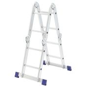 Лестница шарнирная алюминиевая, 4 х 2 ступени,(L=0.68м max h=2.4m) Россия, Сибртех