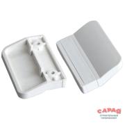 Ручка балконная наружная, пластиковая, белая