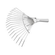 Грабли веерные стальные, 350 мм, 18 круглых зубьев, оцинкованные, без черенка, Россия, Сибртех