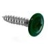 Саморез с прессшайбой, острый, D 4,2 мм 16 мм зелёный мох (RAL 6005), (100 шт/уп)