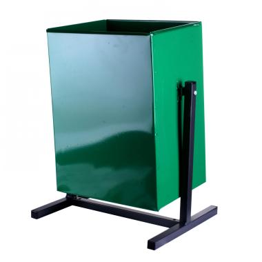Урна уличная "Универсал" Зеленый, квадрат 26л.