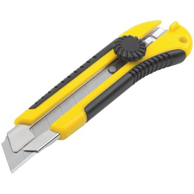 Нож технический 25 мм усиленный прорезиненный, вращ. прижим ФИТ