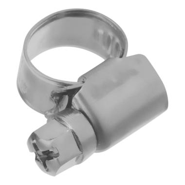 Хомут металлический  8-12 мм, 9мм, НЕРЖ.сталь, болтовое крепление 100шт/уп (ПОШТУЧНО), Сибртех