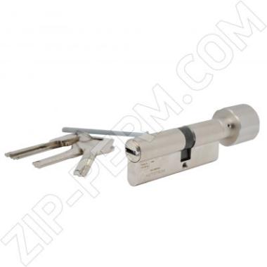 Цилиндр замка YC 70 (35/35) с вертушкой Хром