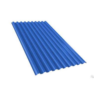 Профнастил НС-21, Ультрамарин (RAL 5002), 0,45 мм, 5м