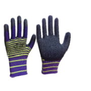 Перчатки нейлоновые Матрос фиолетовый вспененное покрытие В440