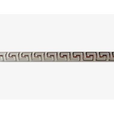 Багет на клеевой основе Stella Греция Белый Серебро 2400х10х4мм (30шт.упак)